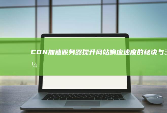 CDN加速服务器：提升网站响应速度的秘诀与优化方案